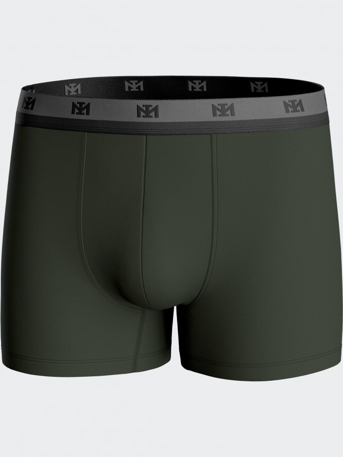 Pack of 2 plain boxers in Lyocell