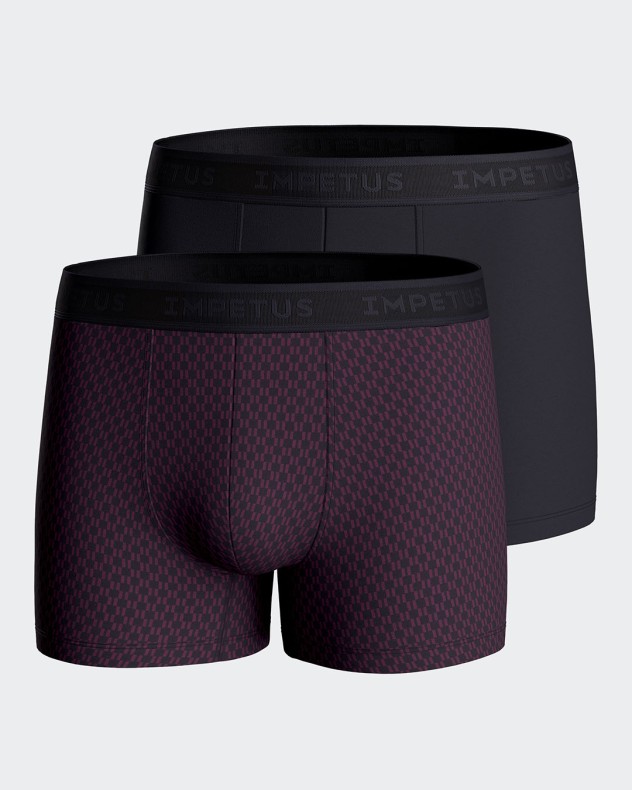 Pack 2 boxers de punto de hombre en Algodón