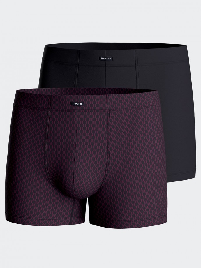 Pack of 2 plain boxers in Cotton