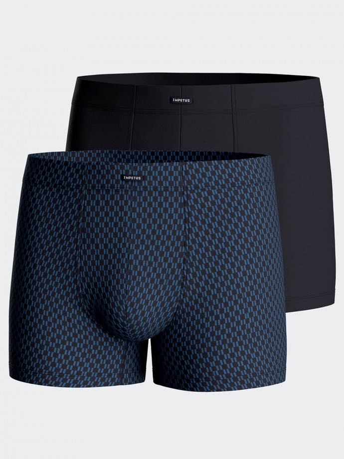 Pack of 2 plain boxers in Cotton