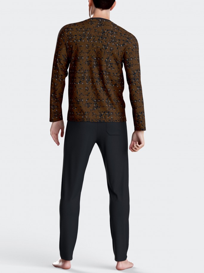 Printed men's pyjamas in Cotton Modal