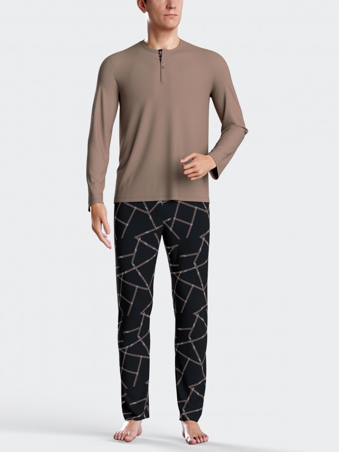 Printed men's pyjamas in Cotton Modal