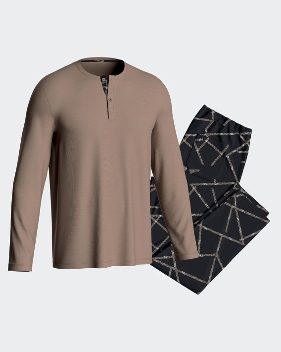 Pijama de homem estampado em Algodo Modal
