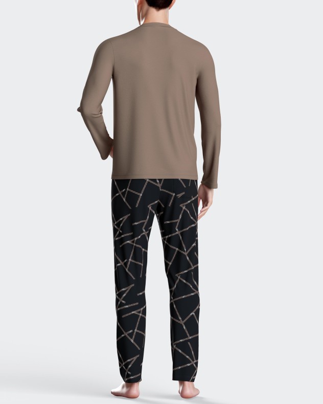 Printed men's pyjamas in Cotton Modal