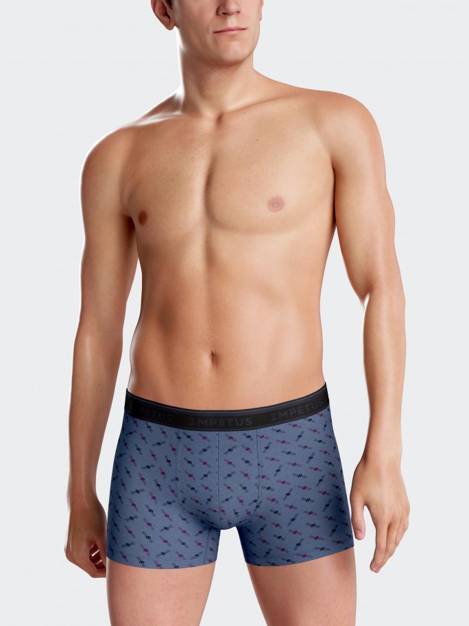 Pack of 2 plain boxers in Cotton Modal