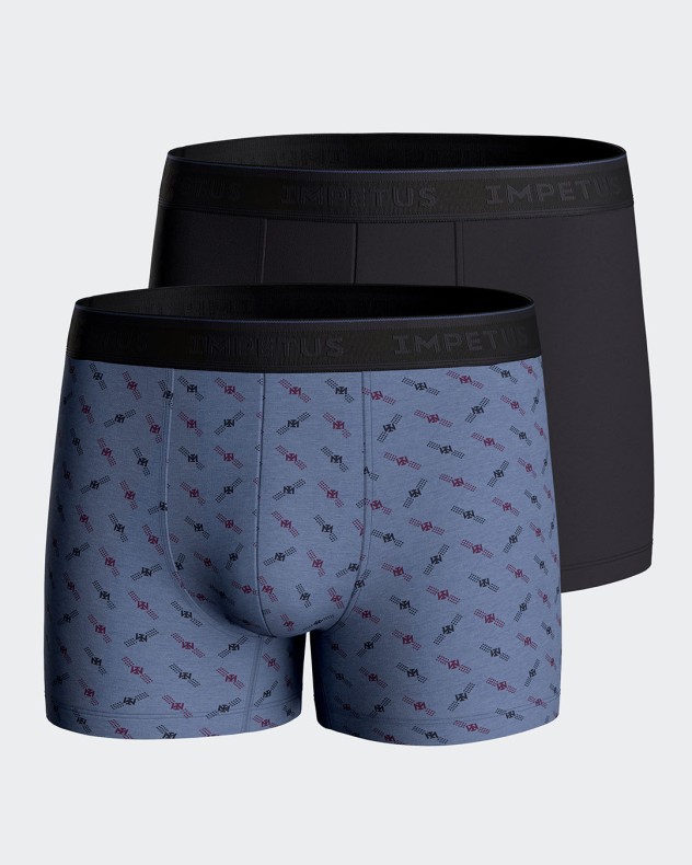 Pack 2 boxers de punto de hombre en Algodón Modal