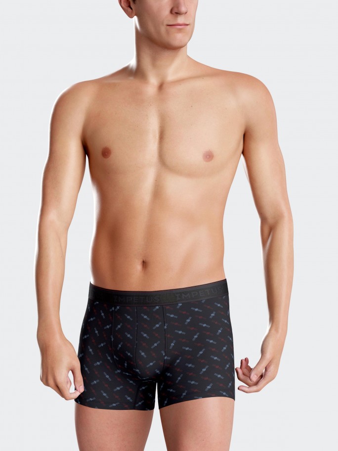 Pack of 2 plain boxers in Cotton Modal