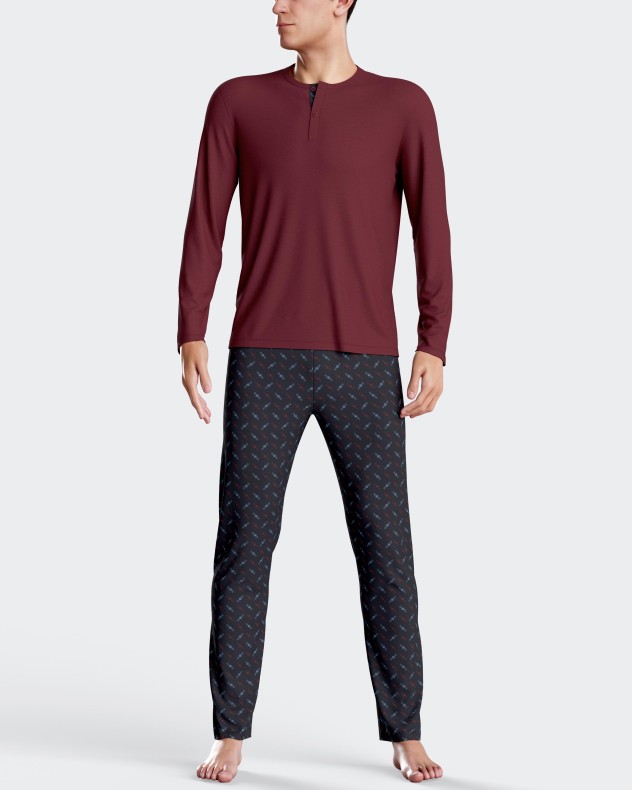 Printed men's pyjamas in Cotton Modal