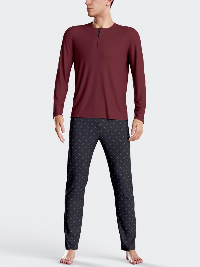 Printed men's pyjamas in Cotton Modal