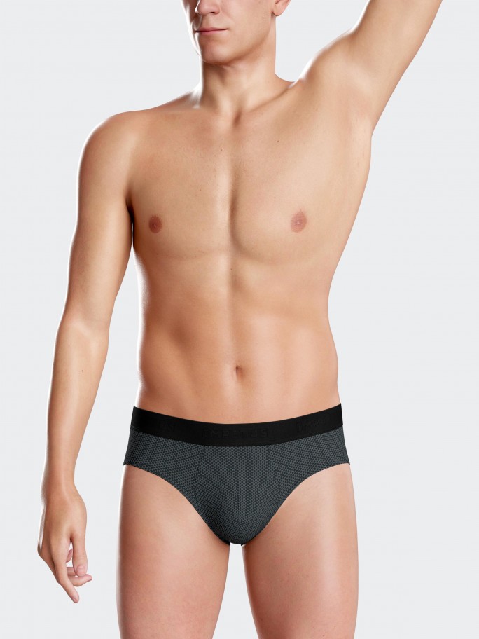 Pack of 2 plain briefs in Cotton