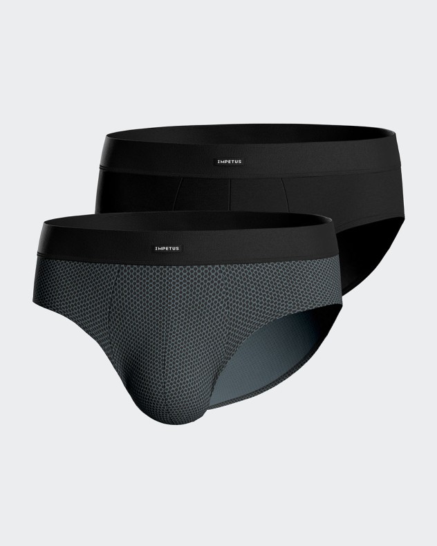 Pack of 2 plain boxers in Cotton