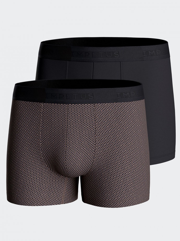 Pack of 2 plain boxers in Cotton