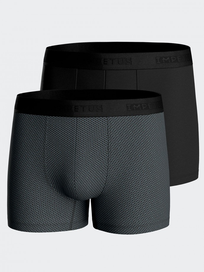 Pack of 2 plain boxers in Cotton