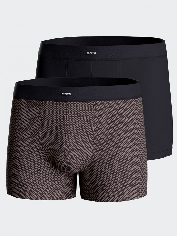 Pack of 2 plain boxers in Cotton