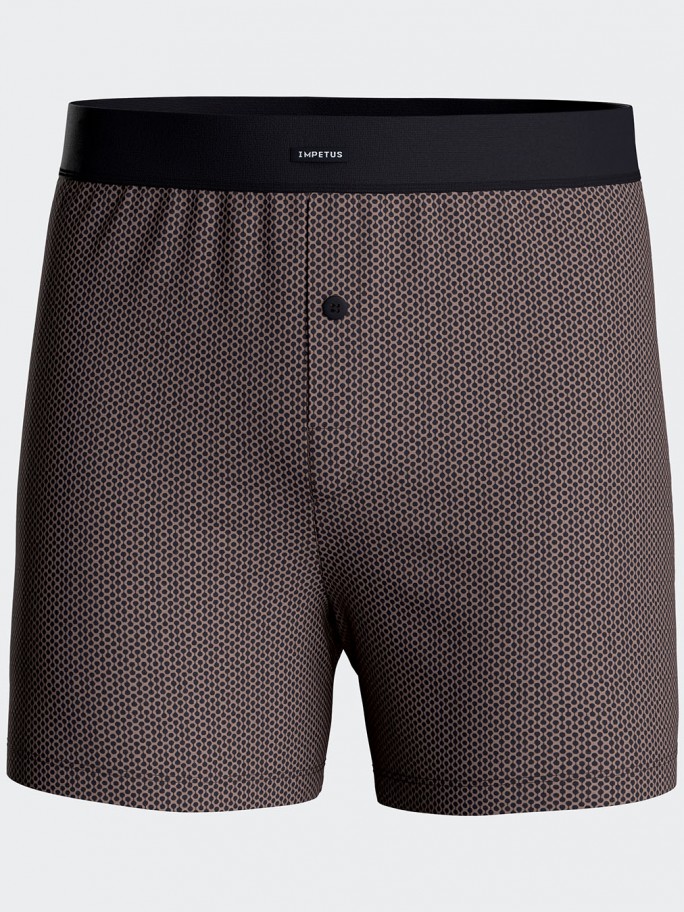 Herren-Boxer Shorts mit Knopfleiste aus Baumwolle