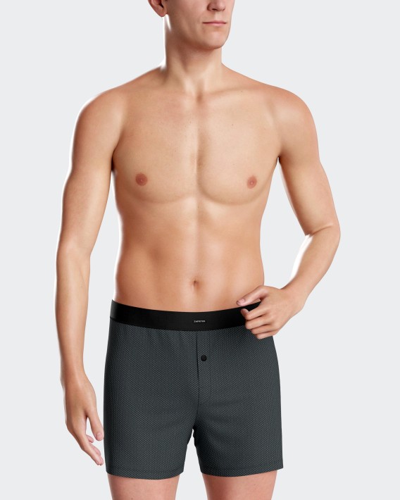 Boxershort de homem com boto em Algodo