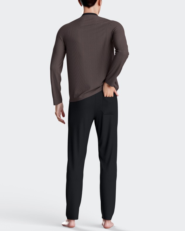 Pyjama avec micromotive en Coton