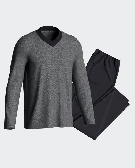 Men's jacquard pyjamas in Cotton
