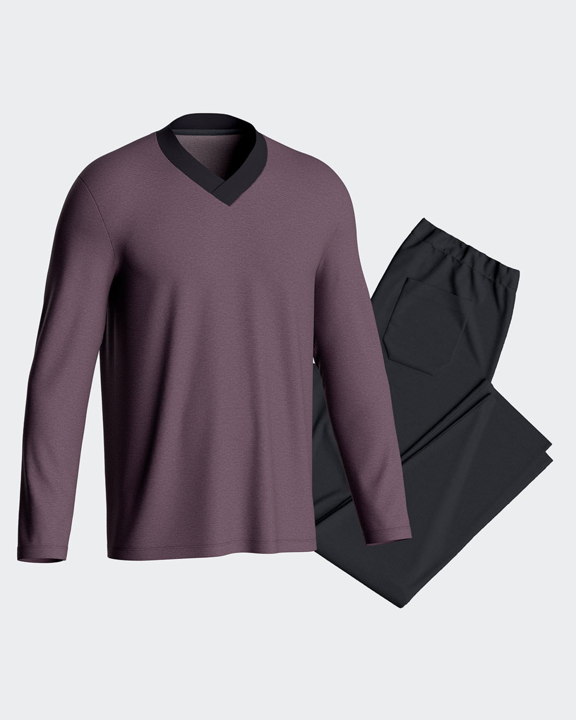 Herrenpyjama aus Baumwolle