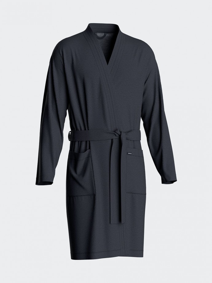 Men's thermal dressing gown in Cotton