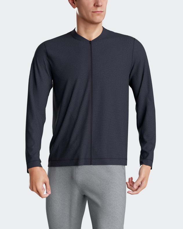 Men's jacket with zip in Cotton