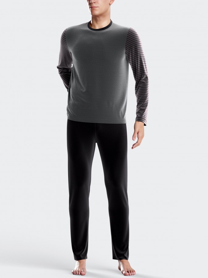 Men's pyjamas in thermal velvet