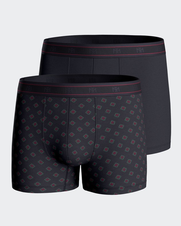 Pack of 2 men's boxer in Cotton Modal