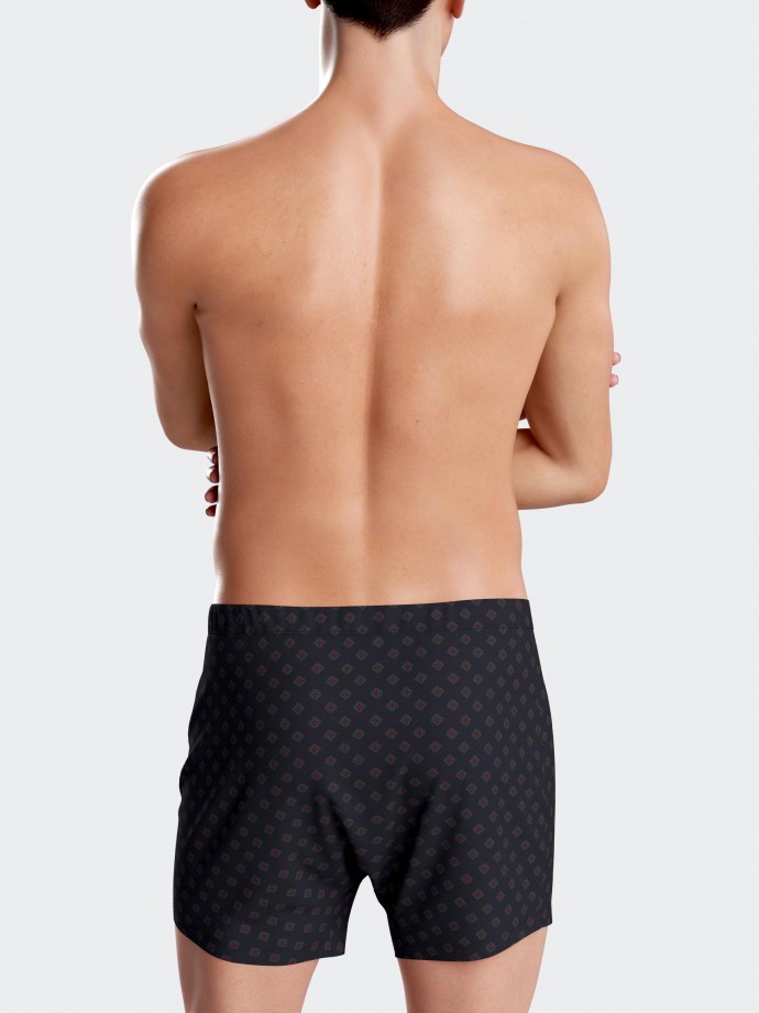 Men's boxershort with button in Cotton Modal