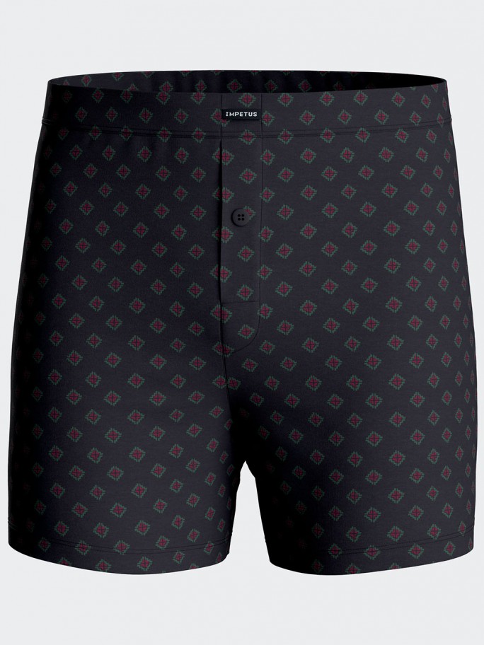 Men's boxershort with button in Cotton Modal