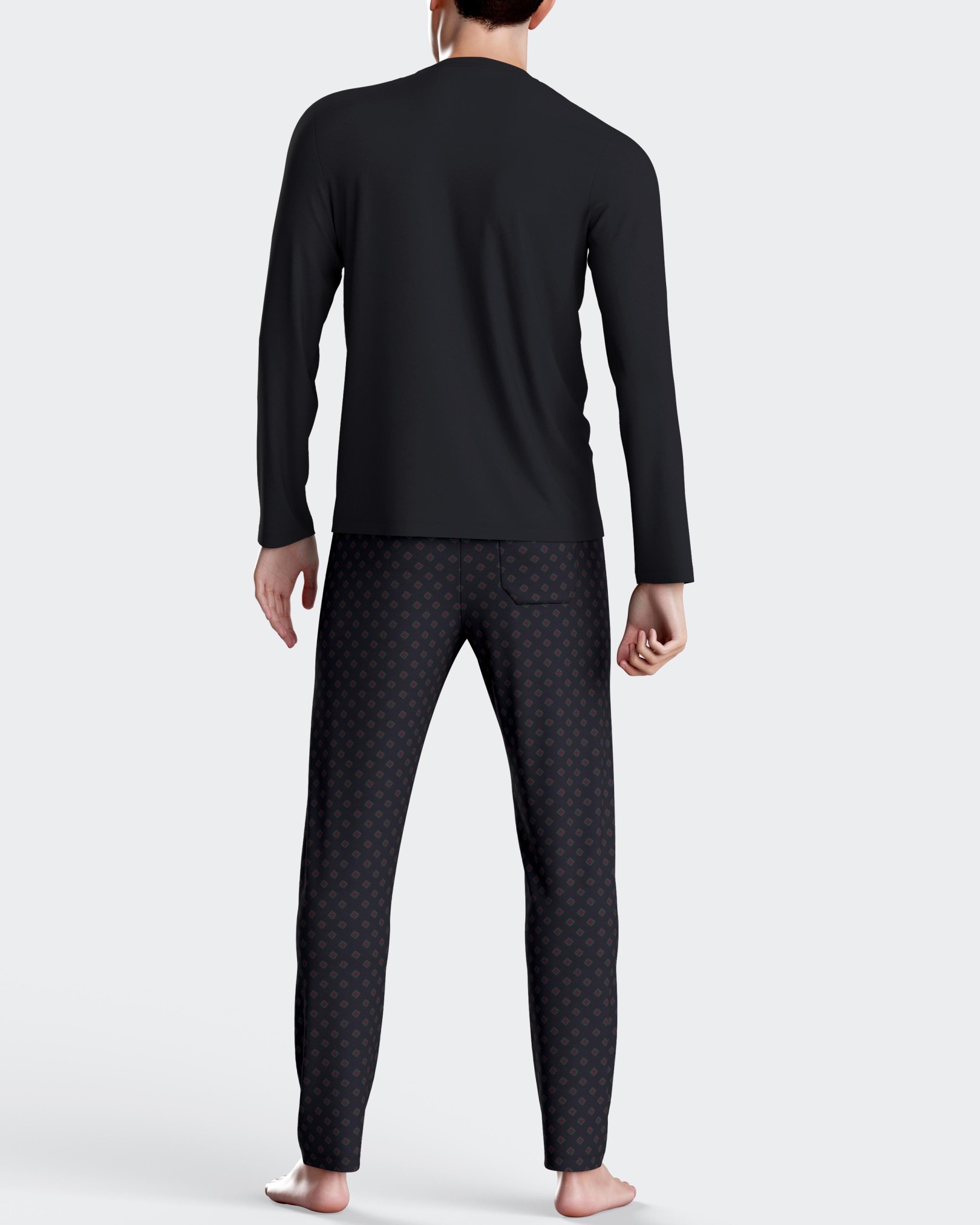 Printed men's pyjamas in Cotton Modal