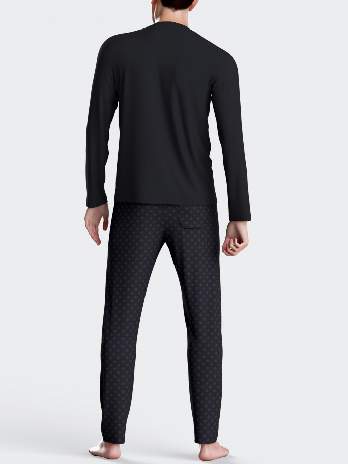 Printed men's pyjamas in Cotton Modal