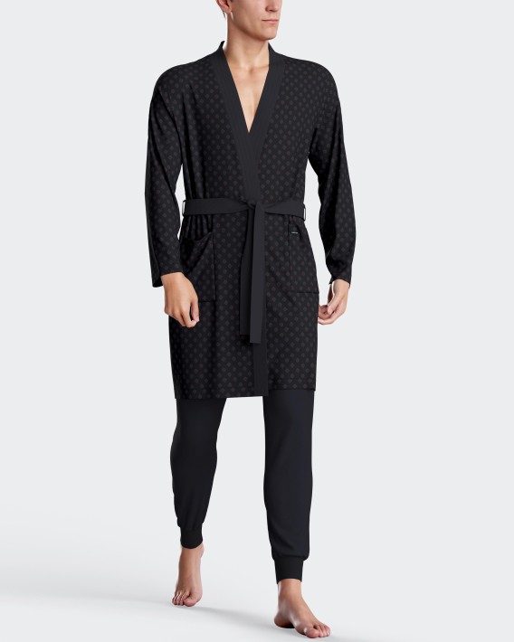 Robe de homem estampado em Algodo