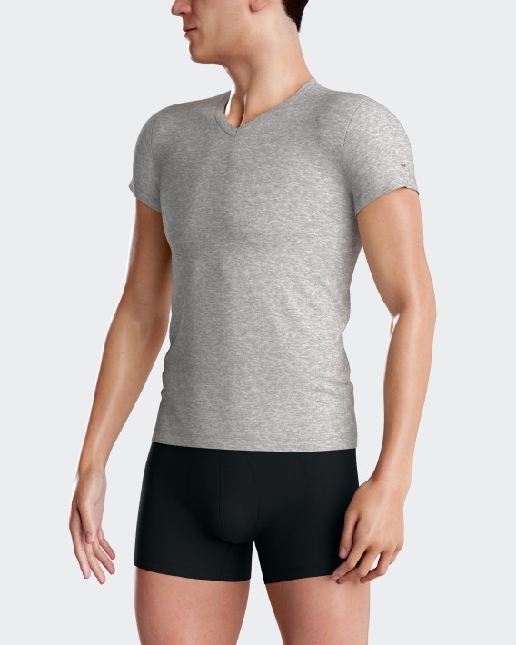 T-shirt col V en coton