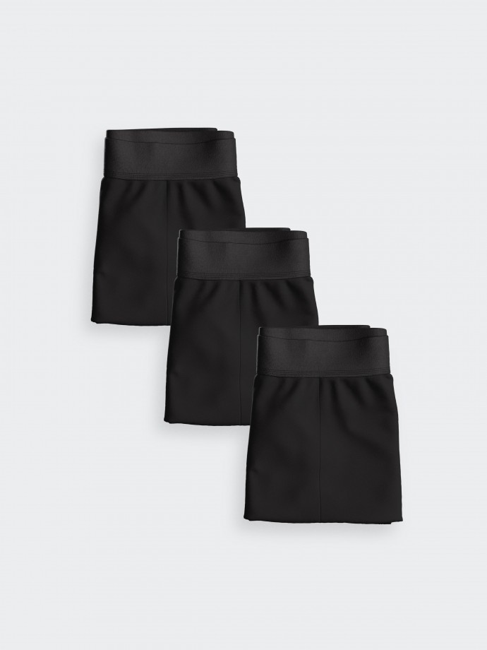 3Pack of Pure Cotton Black