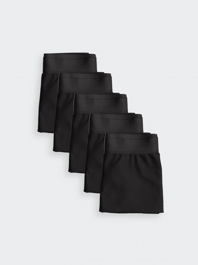 5Pack of Pure Cotton Black