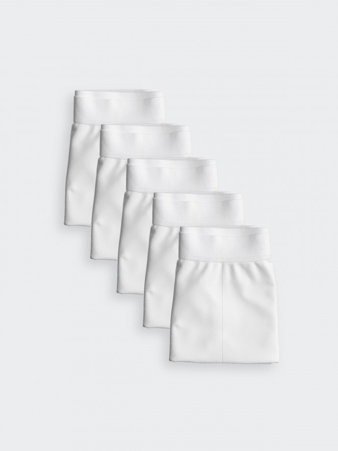 5Pack of Pure Cotton White