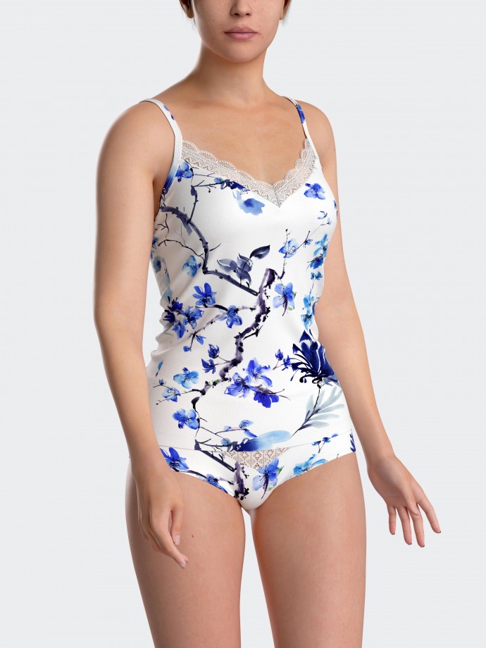 Floral bedrucktes Trgertop aus Modal