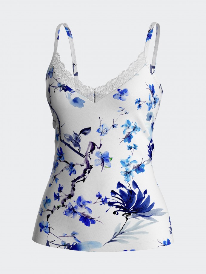 Floral bedrucktes Trgertop aus Modal