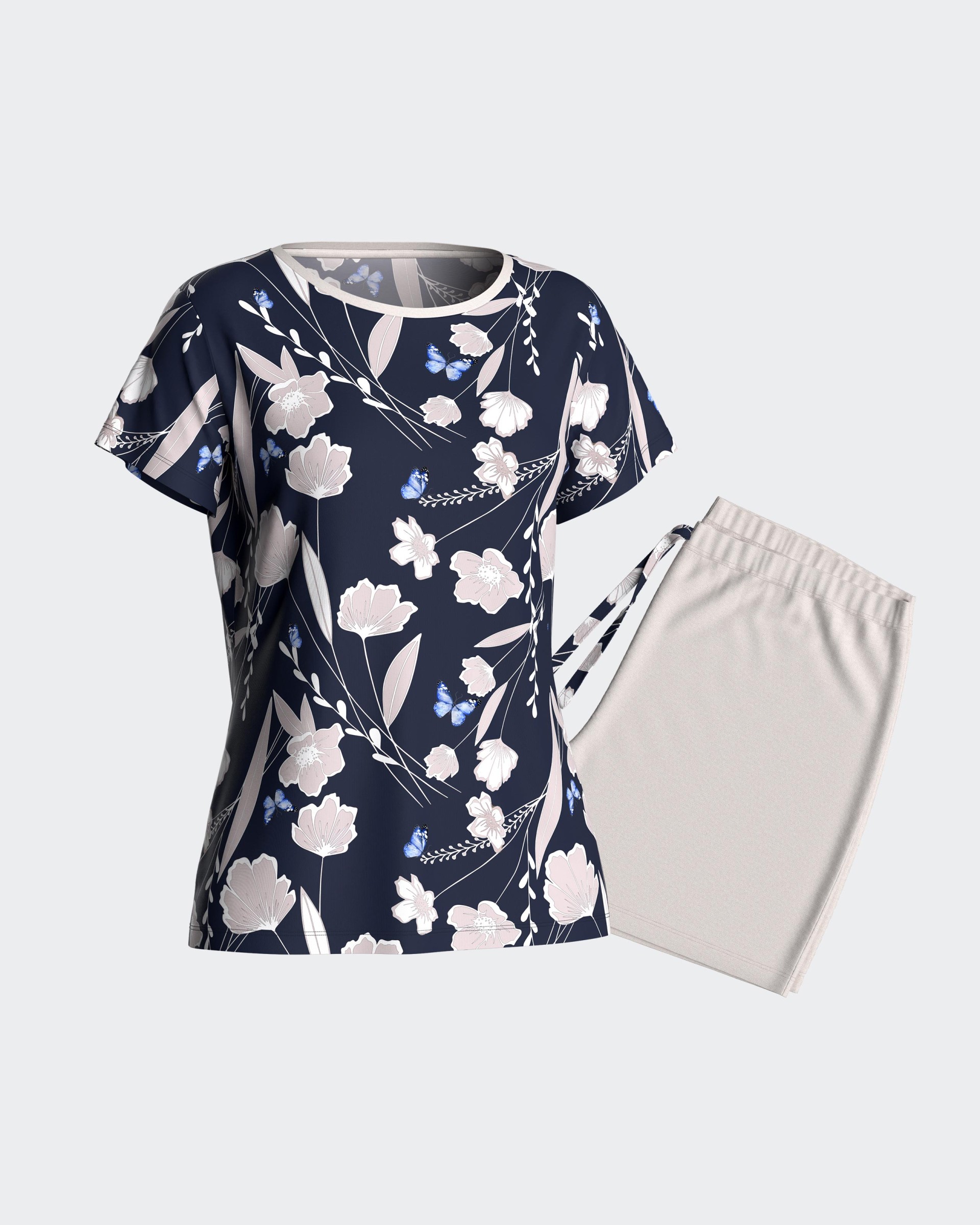 Pijama de mulher curto em Lyocell