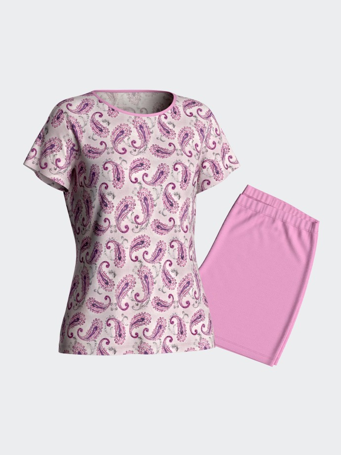 Short pyjama in Lyocell