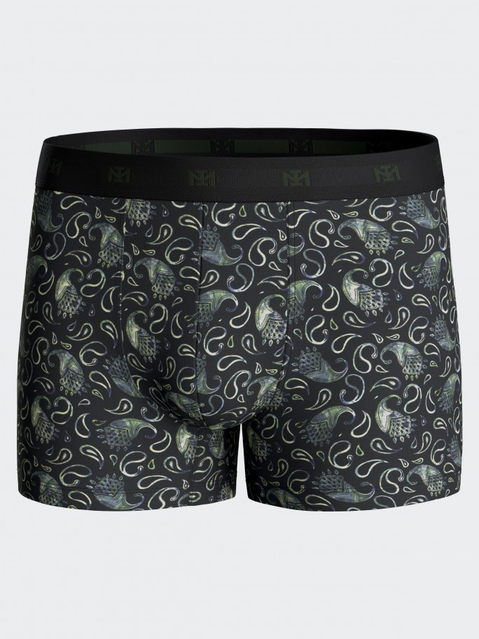 Printed boxer in Cotton Lyocell