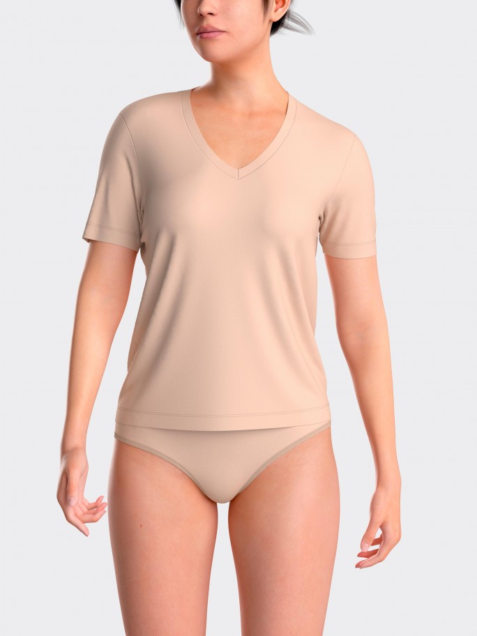 T-shirt in Lyocell