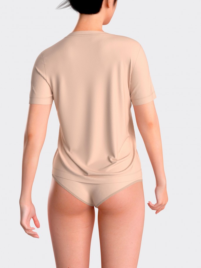 T-shirt in Lyocell