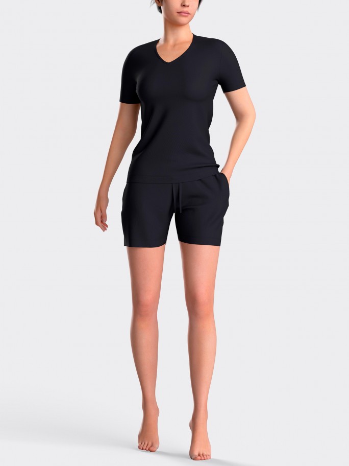 Lyocell short-sleeved pyjama