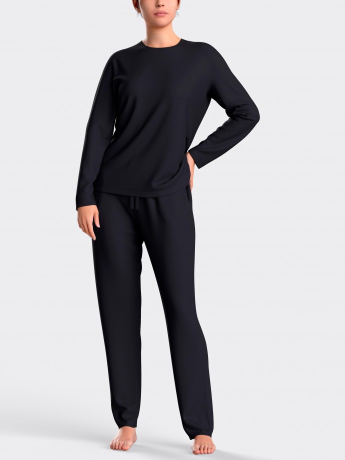 Lyocell long-sleeved pyjamas