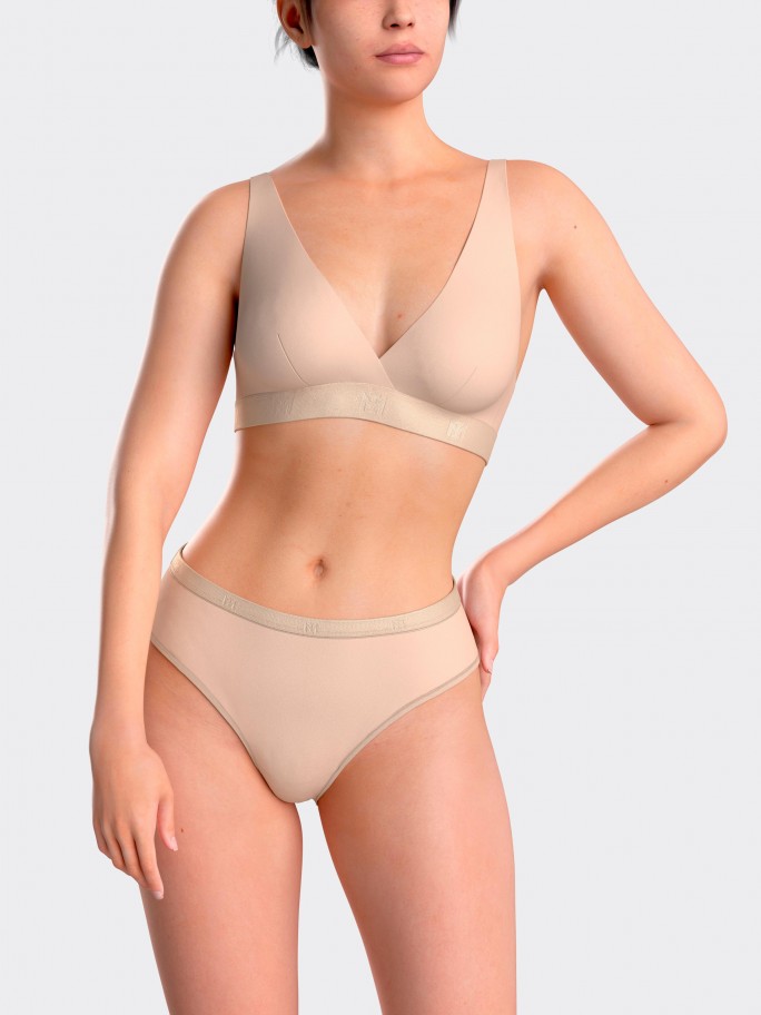 Triangular bra in Lyocell
