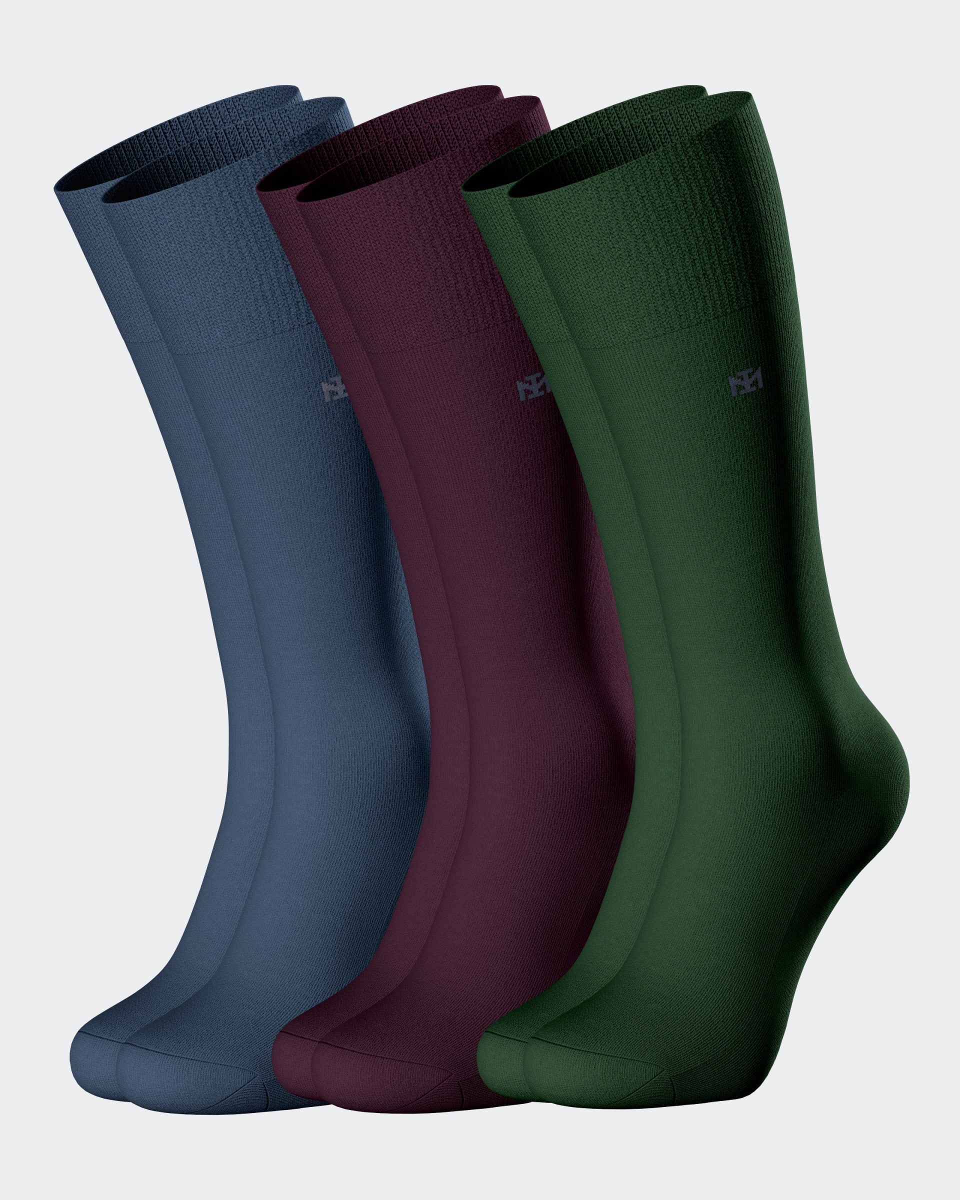 IM HM MEIA MEDIO Duplo Jaquard 081 Pack3