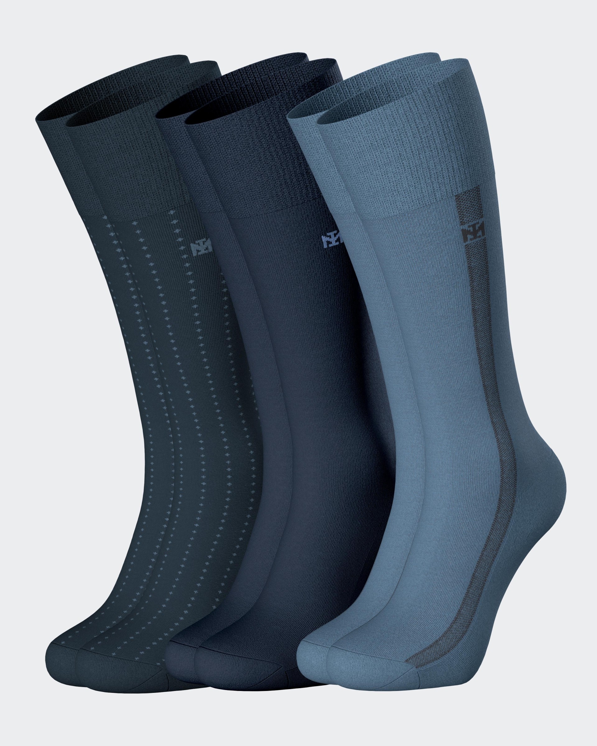 IM HM MEIA MEDIO Duplo Jaquard 082 Pack3