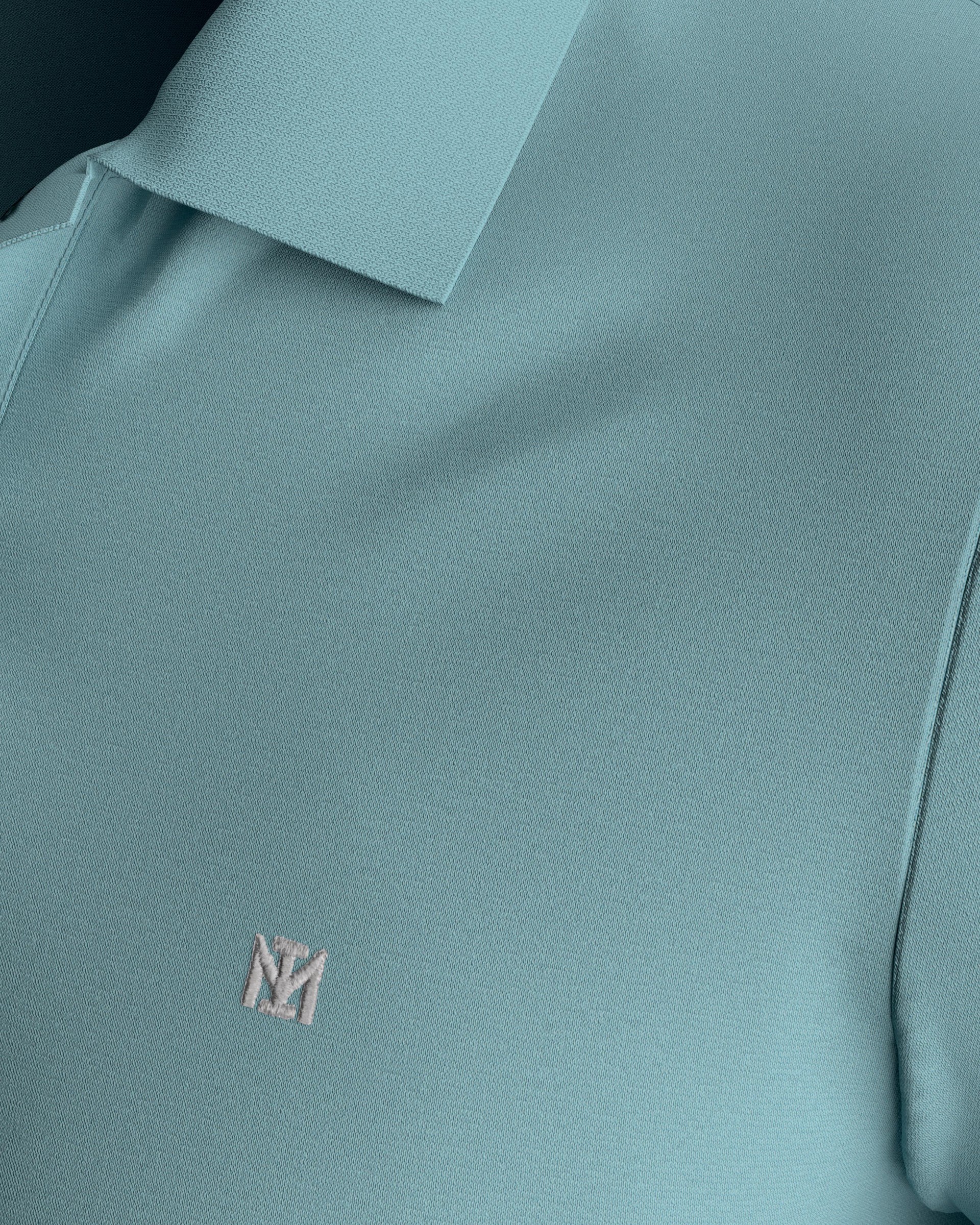 Ensfarvet Polo i Bomuld