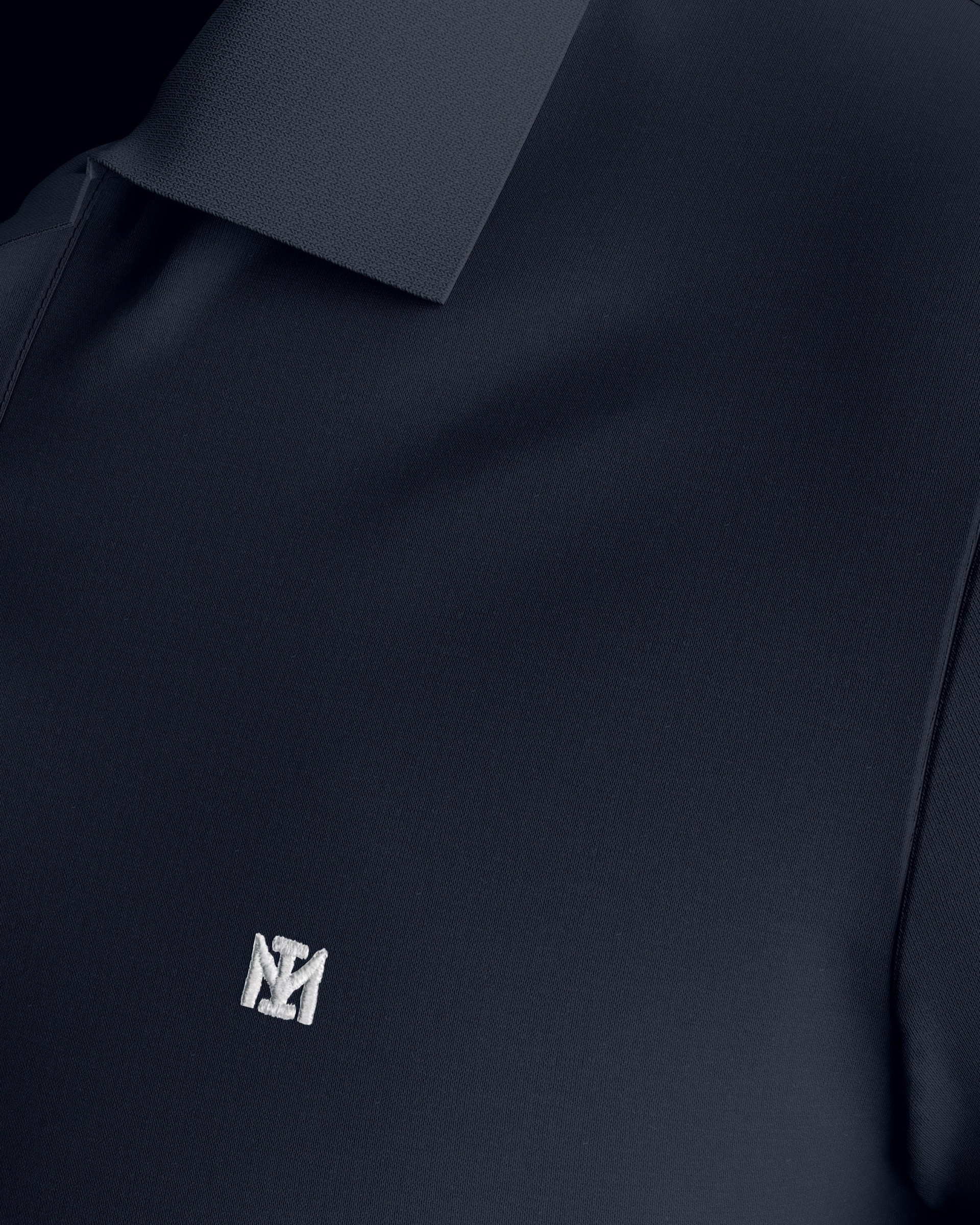 Ensfarvet Polo i Bomuld